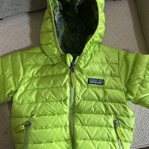 Like new toddler down reversible jacket. Tag is out but fit my 12-18 mo old